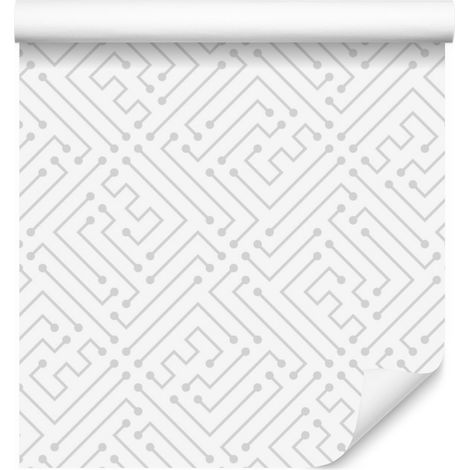 Papel pintado con estampado geométrico abstracto para salón y dormitorio, 50x1000 cm. (1/5)