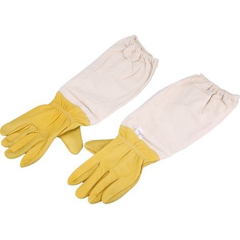Paire de manches longues de protection élastiques pour apiculture, gants adaptés aux débutants, taille XXL (1/5)