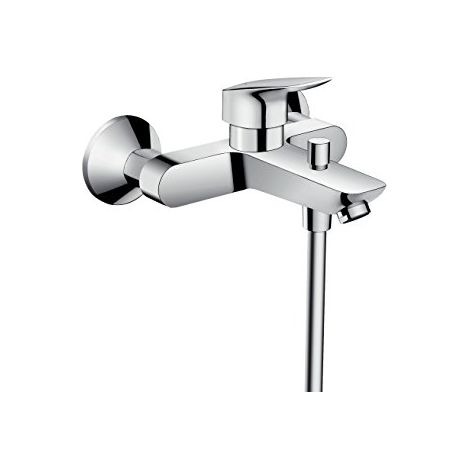 hansgrohe Logis - Rubinetto per vasca da bagno esterno per 2 utenze, Miscelatore monocomando per vasca, cromo, 71400000 (1/4)