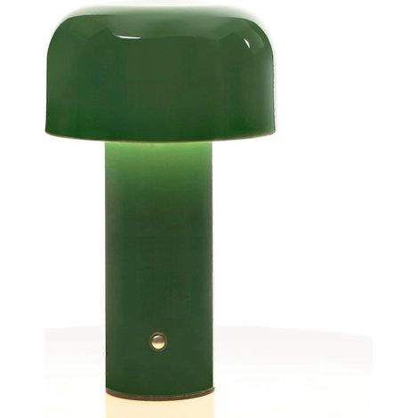 Lampe de bureau tactile rechargeable USB, veilleuse LED champignon moderne verte, pour salon, bar, chambre (1/5)