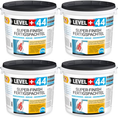 LEVEL+ Fertigspachtel Spachtelmasse Finish Masse Q4 L+44 - 80KG