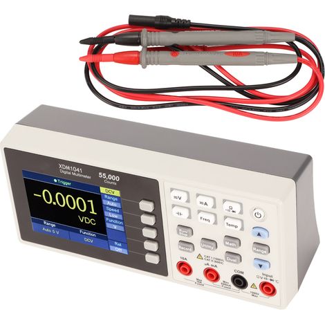 Multimetro LCD portatile da tavolo, 55000 conteggi, memorizzazione dati, digitale, AC 90-240V, spina europea. (1/5)