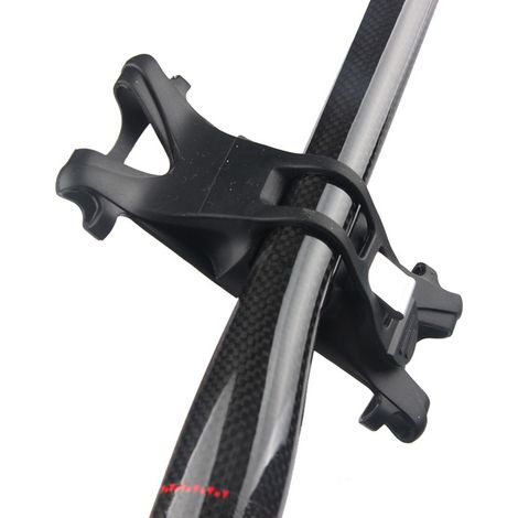 Fahrrad-Handyhalterung, stoßfest, sturzsicher, Silikon-Fahrradlenkerhalterung (Schwarz) (1/5)