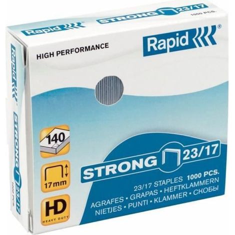 Agrafe - 23/10 mm - Pour Agrafeuse Standard - Haute Résistance - 1000 Pièces