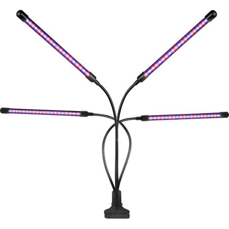 Lampe de croissance de jardinage pour plantes avec tube col de cygne à 360° équipée de 80 lumières LED avec gradation temporisée et lumière de croissance à spectre complet (1/5)