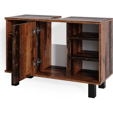 Mueble bajo lavabo Fynn, Madera antigua, 80 x 54 cm, Vicco (1/5)