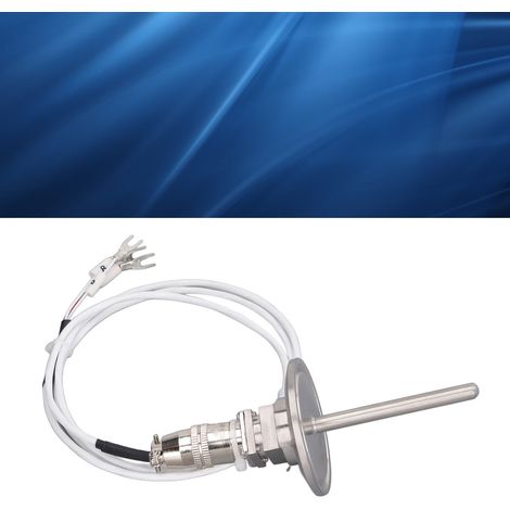 Sonde de température étanche en acier inoxydable à connexion rapide PT100, connecteur rapide 6 mm de diamètre x 60 mm de longueur, fiche aviation, câble en fer galvanisé de 1 m avec connecteur détacha (1/5)