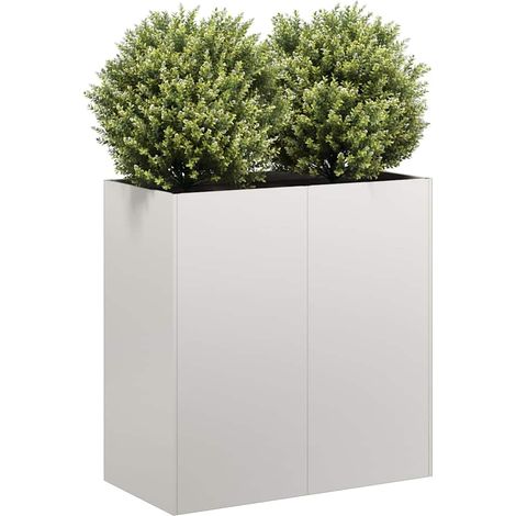 vidaXL Fioriera 80x40x80 cm in Acciaio Inox