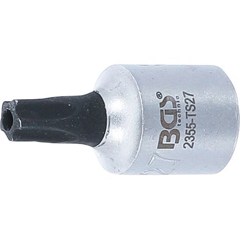 Punta de vaso  entrada 6,3 mm (1/4")  T-Star (para Torx Plus) con perforación TS27 (1/3)
