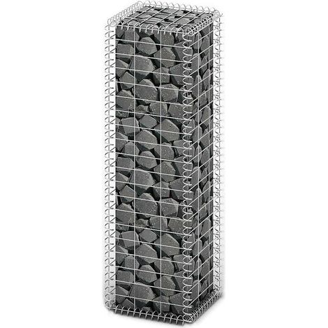 Steinkorb Gabione mit Deckeln Verzinkter Draht 100×30×30 cm vidaXL
