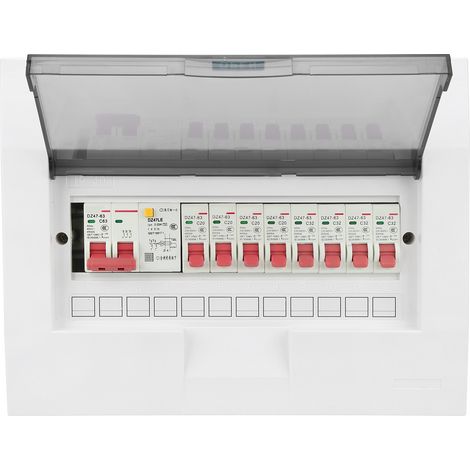 Boîte de Distribution éclairage intérieur dissimulé 8 voies 2P interrupteur de Protection contre les fuites 63A 230/400V
