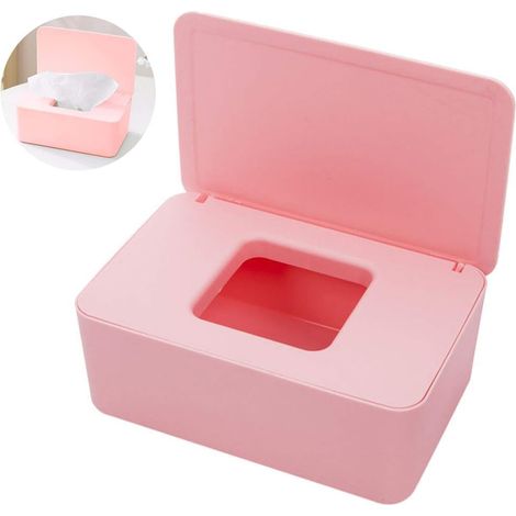 Boîte distributrice de lingettes humides avec couvercle (1/5)