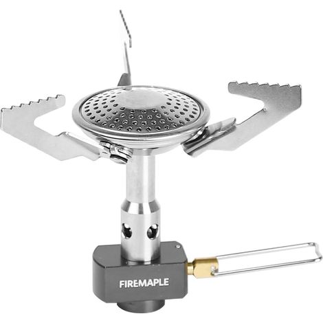 Buzz Mini Réchaud de Camping Ultraléger, Poche Poêle à Gaz de Randonnée Compact En Alliage Brûleur Portable 3100W (1/5)