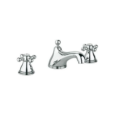 Mélangeur de lavabo monotrou SINFONIA chromé avec bec fixe GROHE 21012000 (1/3)