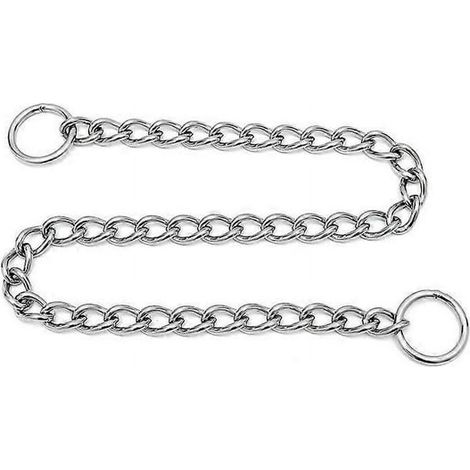 Collier d'éducation pour chien, chaîne en acier résistante et réglable, collier métallique pour dressage, S, 2 mm x 40 cm (1/5)