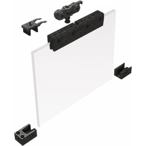 Système de porte coulissante MK-L 80 80kg GLT ESG 8/10mm Kit de transformation (1/2)