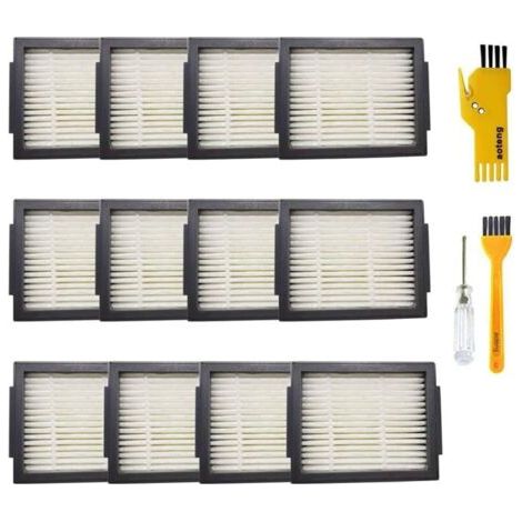 ALLIANDISLot de 12 filtres de rechange pour aspirateur robot iRobot Roomba i7 i7+ E5 E6 E7 (1/4)
