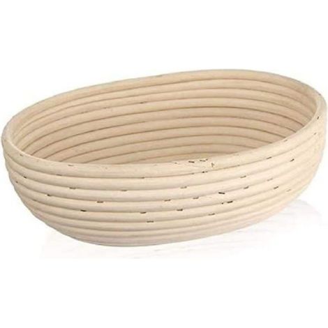 Corbeille À Pain - Rotin Naturel - 28 x 22 x 9 cm - Capacité 1,5 kg - 1 Pièce