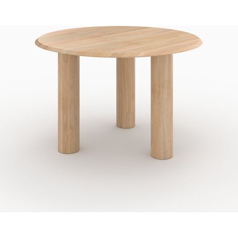 Mesa redonda de madera de mango para 4 personas - Sacha