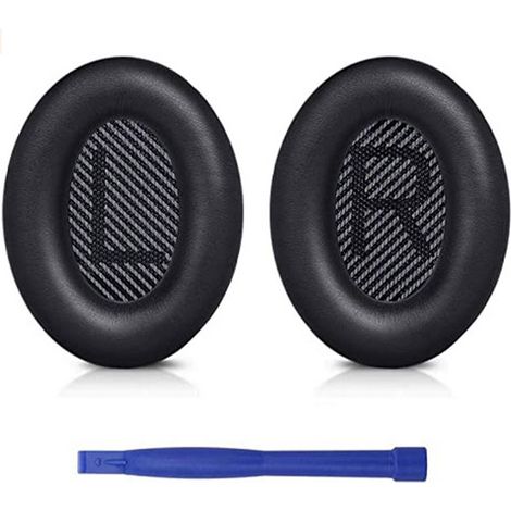 Coussinets d'oreille de remplacement pour Bose QC35 compatibles avec les casques QuietComfort 35 et QC35 II noir (1/4)