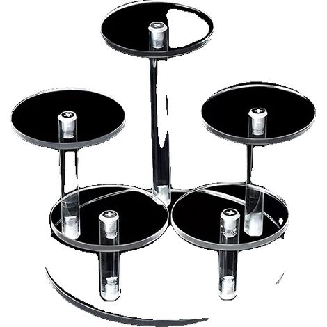 Acryl-Displayhalter, abnehmbare Fächer, elegantes transparentes Design, D5209-5Y (1/2)