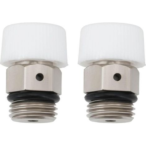 Lot de 2 vannes de purge automatiques en cuivre de 1/8 po pour purge automatique du radiateur et de l'aération (1/5)