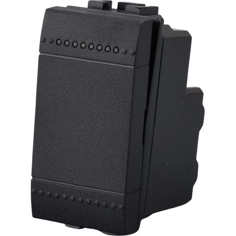 Serie Civile A2ZWORLD MBL Nero Compatibile Con Bticino Living International (Invertitore 1P 16A)
