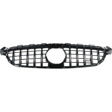 Parrilla delantera estilo GTR, compatible con modelos específicos 2014-2018, negro brillante. (1/2)