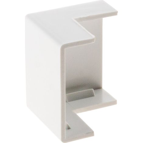 Lot de 2 angles extérieurs 20 x 10mm - Blanc - Zenitech (1/5)
