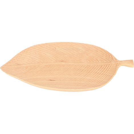 Plateaux de rangement en bois en forme de feuille, plateaux à thé, à desserts, à pain, à fruits, à en-cas, plats de présentation alimentaire, style sculpté (1/5)
