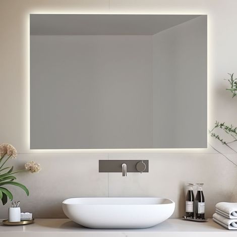Specchio Bagno Led Aurora 70X90 cm Retroilluminato Made in Italy (1/5)