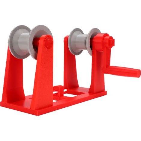 Enrouleur de filament pour imprimante 3D, double bobine, à manivelle, pour bobines de 20 cm (1/5)