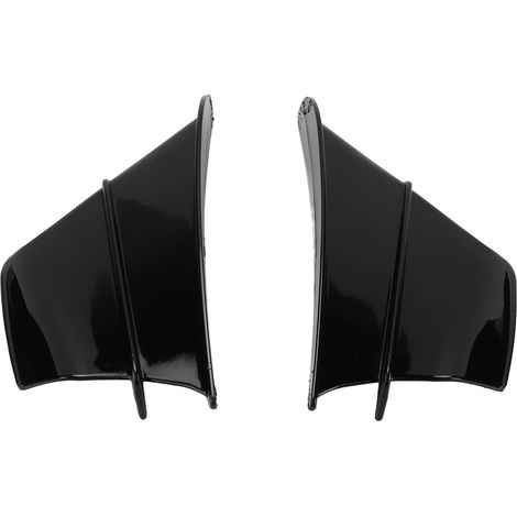 Spoiler aérodynamique universel pour motos Kawasaki (paire), noir brillant (1/5)