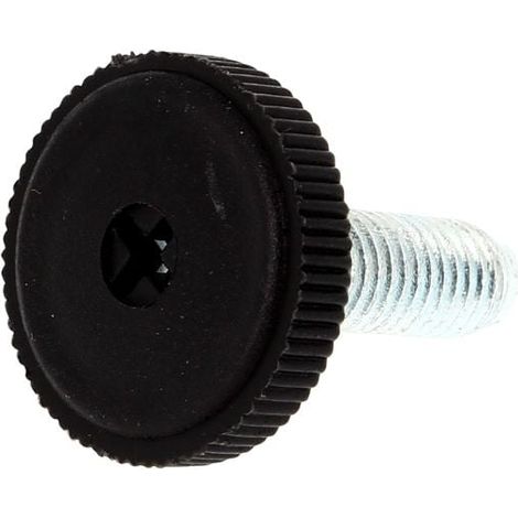 Vérin à Visser M8X25-D25 Base Nylon Noir (1/2)