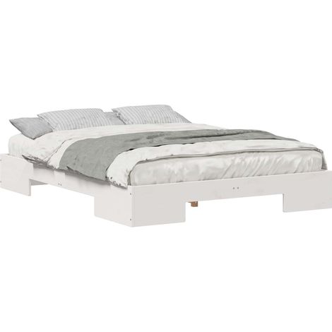 Maison Exclusive - Estructura de cama Blanco 150 x 200 cm