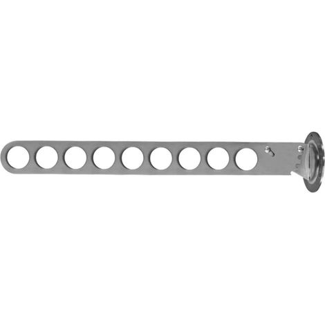Perchero de acero inoxidable, ganchos para ropa, perchas, plegable, 8 ganchos (1/3)