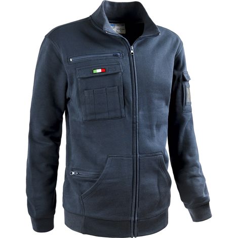 FELPA FULL ZIP RAIL BLU NAVY