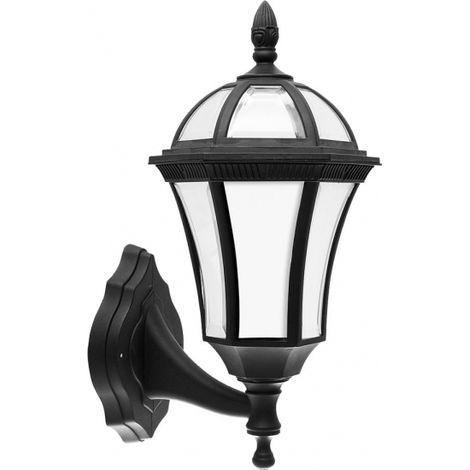 Lampada da parete per esterni comino 1xe27 nero ip44 policarbonato 41,1x17x17x6x23,8 cm (1/4)