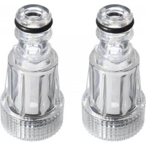 2 Filtre à eau, Plastique transparent, 3 cm, Pour Karcher K2-K7, Nettoyage haute pression (1/5)