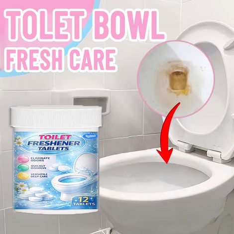 Brausetabletten zur Toilettenreinigung hinterlassen Duft, entfernen Flecken, Urinflecken und Vergilbung Toilettenreiniger, Desodorierungsmittel und Geruchsentferner. (1/5)