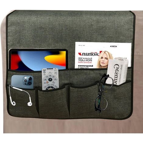 rangement antidérapant pour télécommandes TV - Pour magazines, tablettes, téléphones, lunettes (1/4)