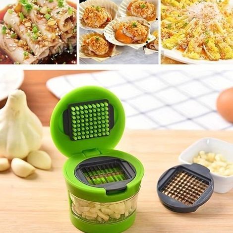 Compact Garlic Press and Vegetable Slicer (1/4)