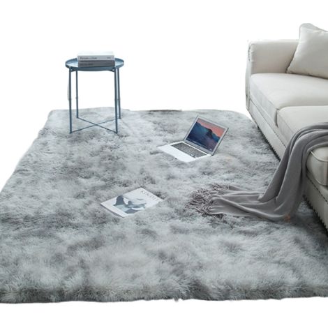 Tapis Shaggy - Polypropylène - 120 x 160 cm - Gris - Usage Intérieur - 1 Pièce (1/5)