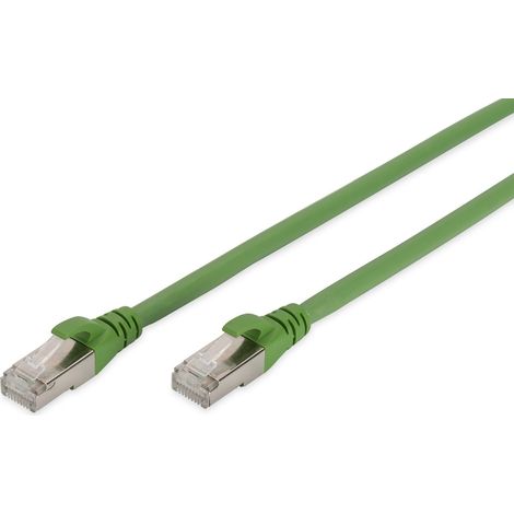 DIGITUS patch kábel Cat6A, S/FTP (PiMF), PUR (TPU) OUTDOOR - 5m, zelený