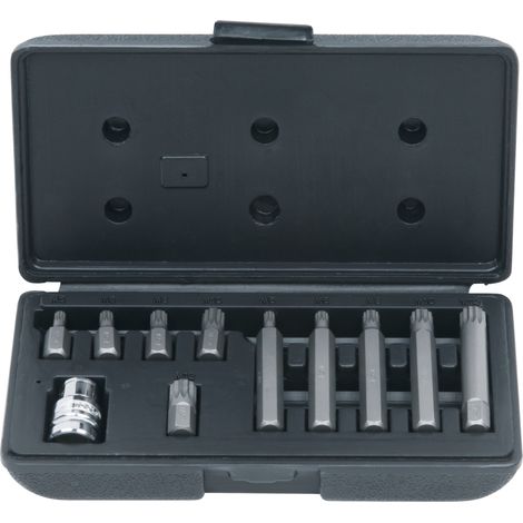 KS Tools 911.5030 Serie di Inserti, 11 Pezzi, XZN,10 mm (1/4)