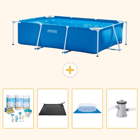 Intex Piscine Tubulaire Rectangulaire - 260x160x65 cm - 5-pièces S20826 (1/3)
