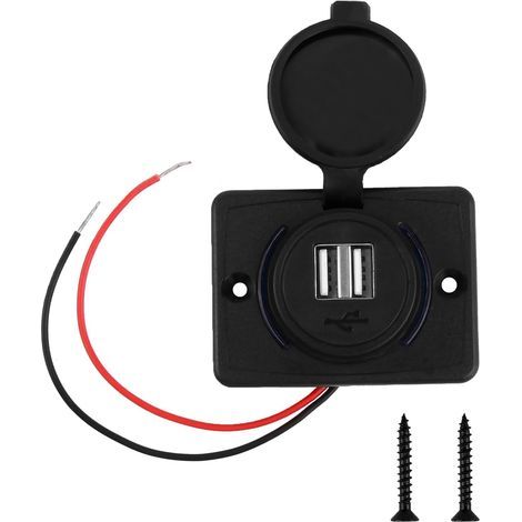 x 12V USB-Buchse, 3,1A wasserdichtes Ladegerät, Doppelanschluss für Auto, Boot (1/5)