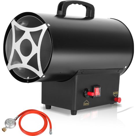 TolleTour Gasheizgebläse 10 kW für Flächen bis 150 m², Gasheizer für Garage Lager und Bau (1/5)