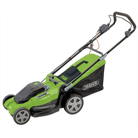 Draper Storm Force 1600W Electric Lawn Mower with 400mm Cutting Width – 230V Grass Cutter Model 20535