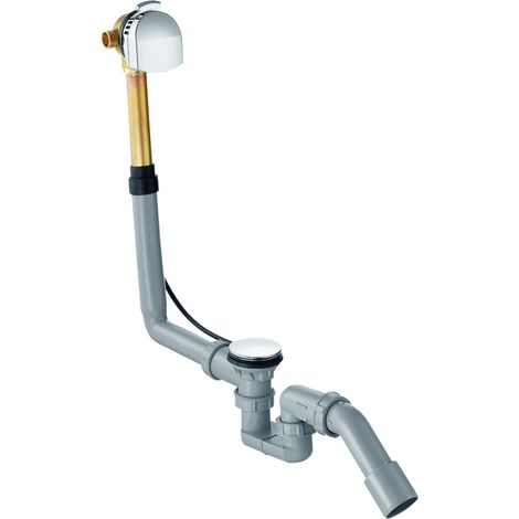 Hansgrohe Exafill - Juego de desagüe y rebosadero, cromo 58123000